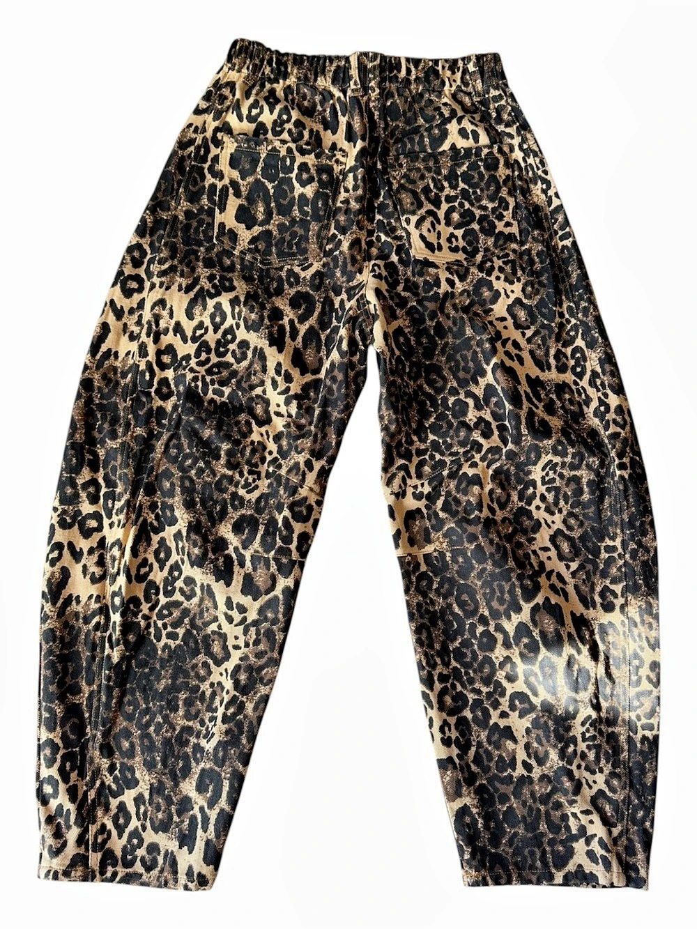 Oddi Leopard Print Trousers in Brown & Black Size Small NWT - Picture 2 of 11